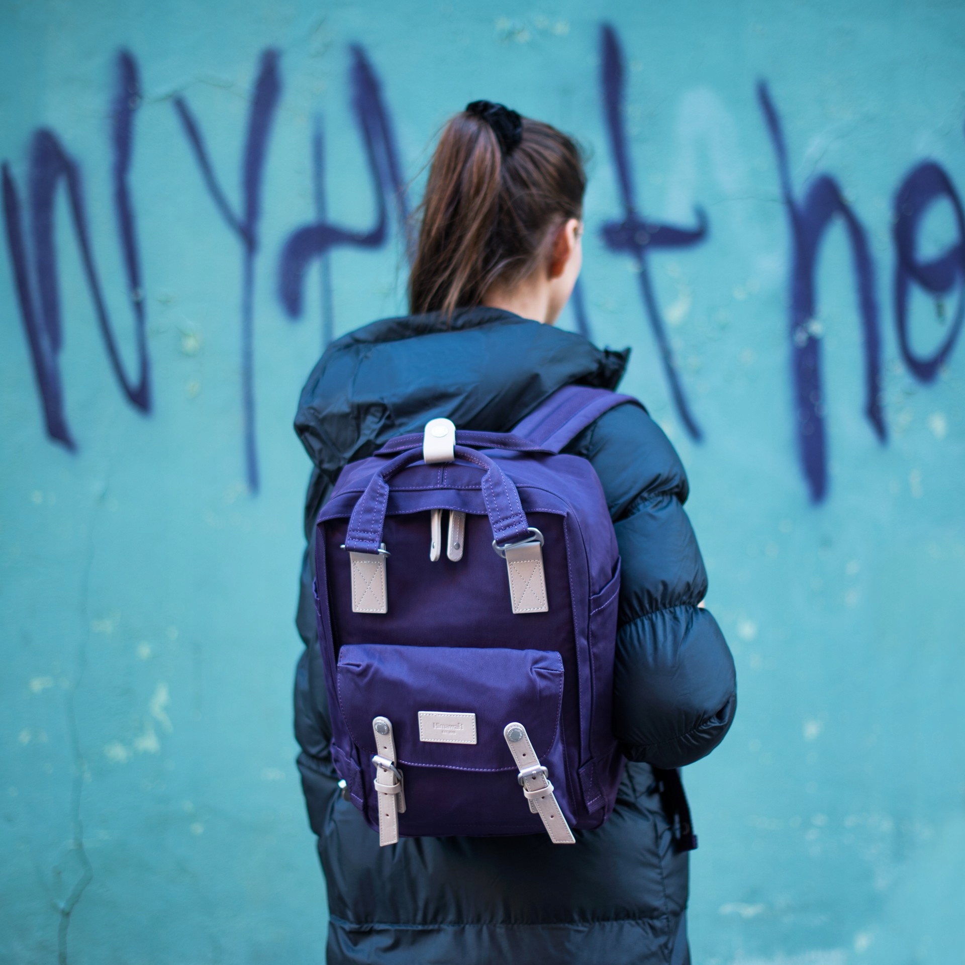 Plecak Himawari No. 13 Basic S LAPTOP tr21466-4 Kolor niebieski