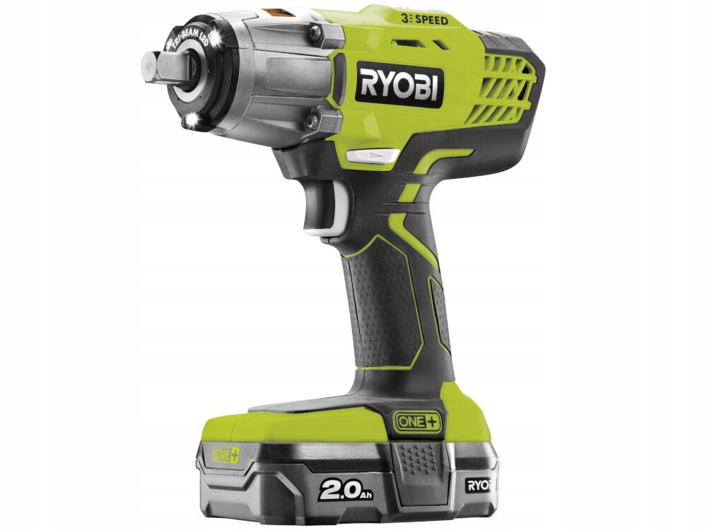 Set Ryobi Výkonný Akumulátorový Rázový Uťahovák R18IW3-120S 18V 400Nm One+