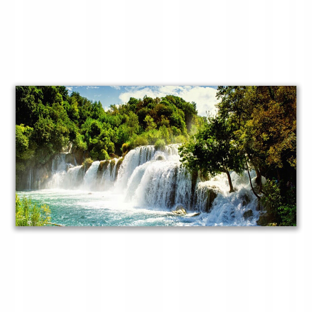 

Obraz akryl nowoczesny 140x70 Wodospad Natura Las