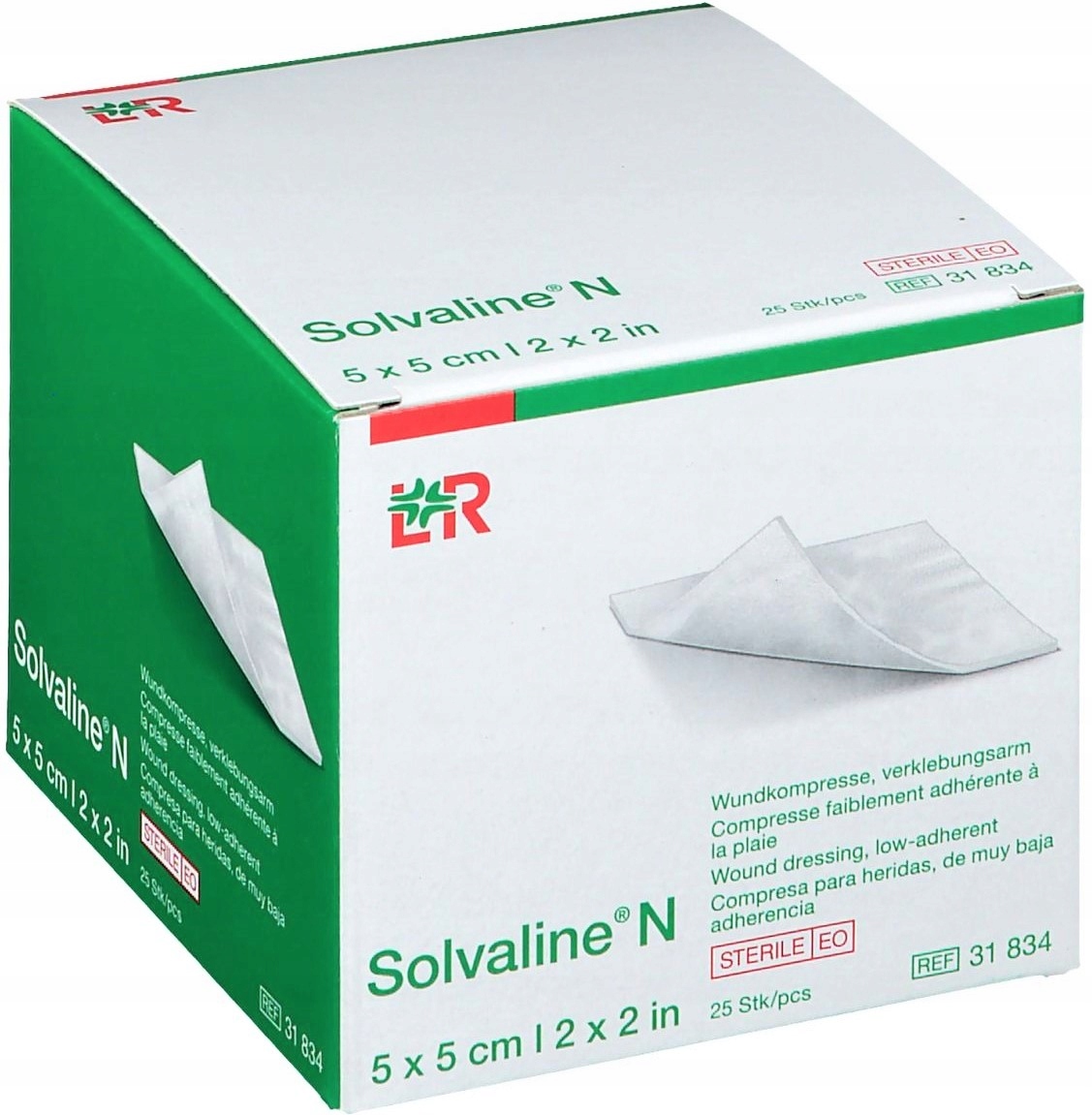 

L&r Solvaline N 5 x 5 cm 25 szt. jałowy
