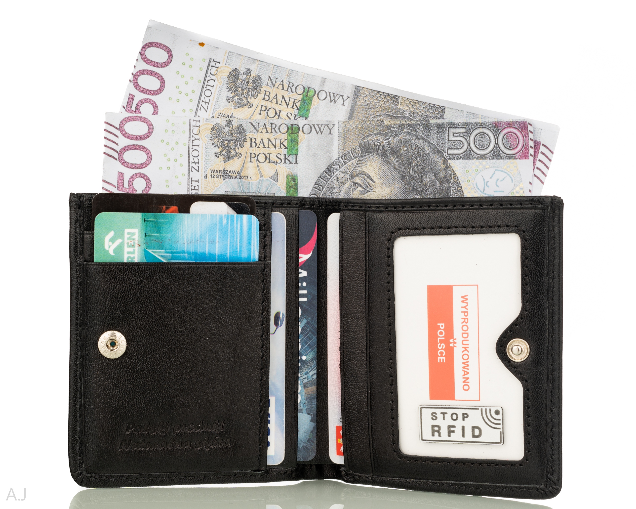 

Mały Portfelik Skórzany Skóry Kieszonkowy Płaski