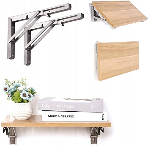 Set 2x Úhelník Skládací Držák Pod Poličku Stůl Deska 350*170*25mm 150KG