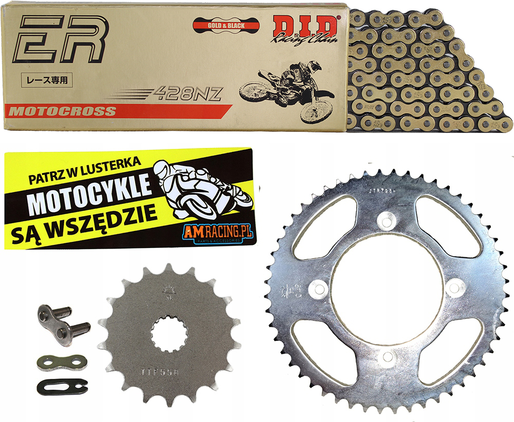 yuty。 Zestaw Napędowy Napęd Zębatki Łańcuch - DID JT YAMAHA YZ 85