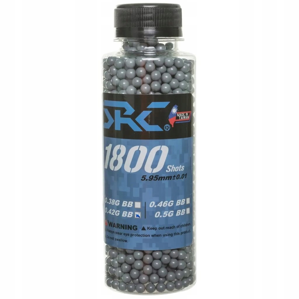 Kulki precyzyjne airsoft Asg Src 0,42 g 1800 szt. 5,95 mm Szare