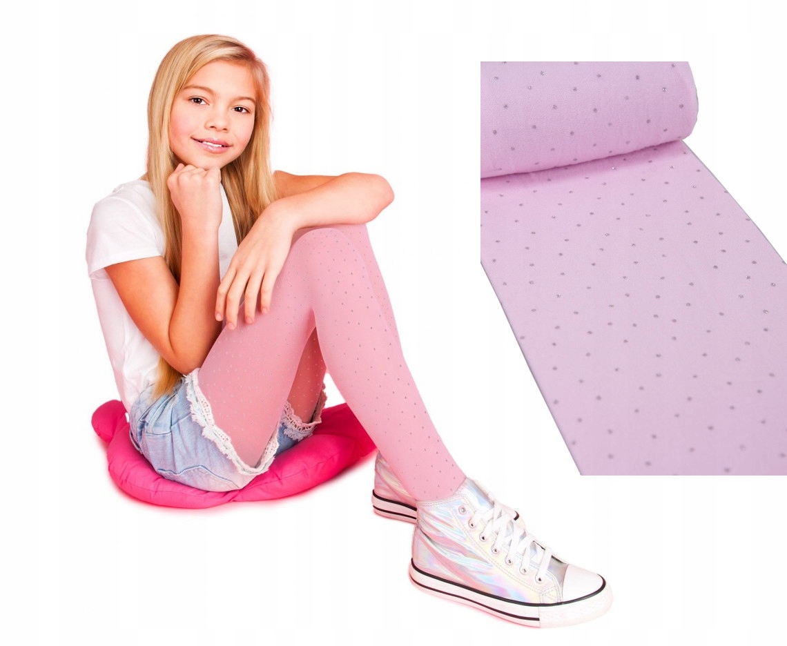 

Rajstopy YoClub różowe kropki 40 Den r.104/110