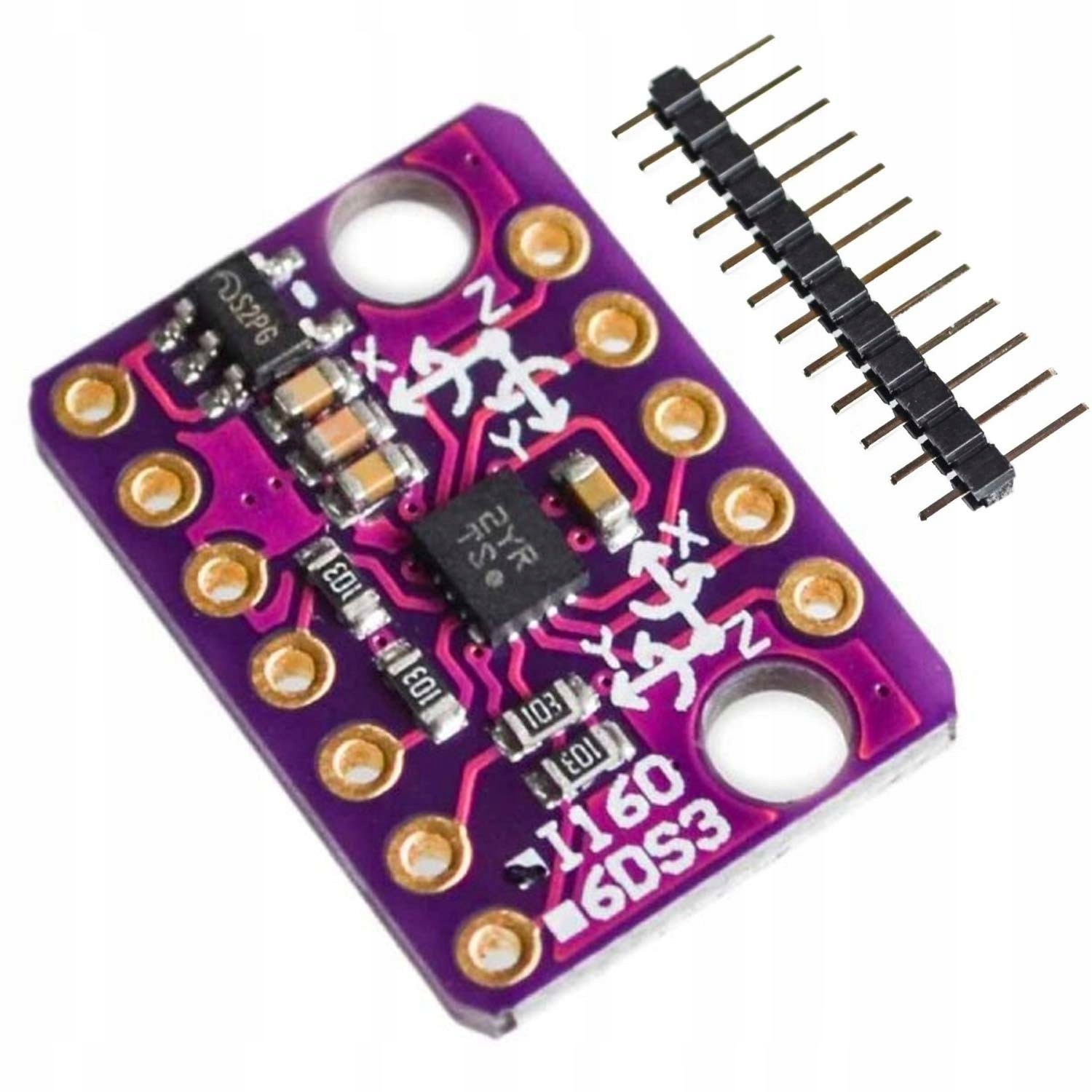 Czujnik ruchu Elektroweb Akcelerometr żyroskop 6-osi GY-BMI160 I2C 3V-5V
