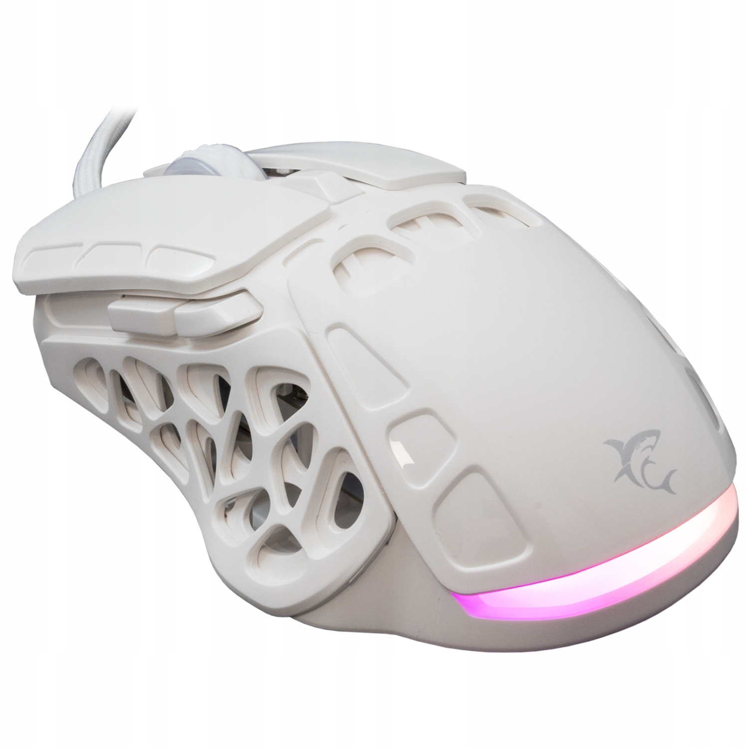 Herní Myš White Shark Ector White, 7 tlačítek, Rgb, 7200 Dpi, Usb