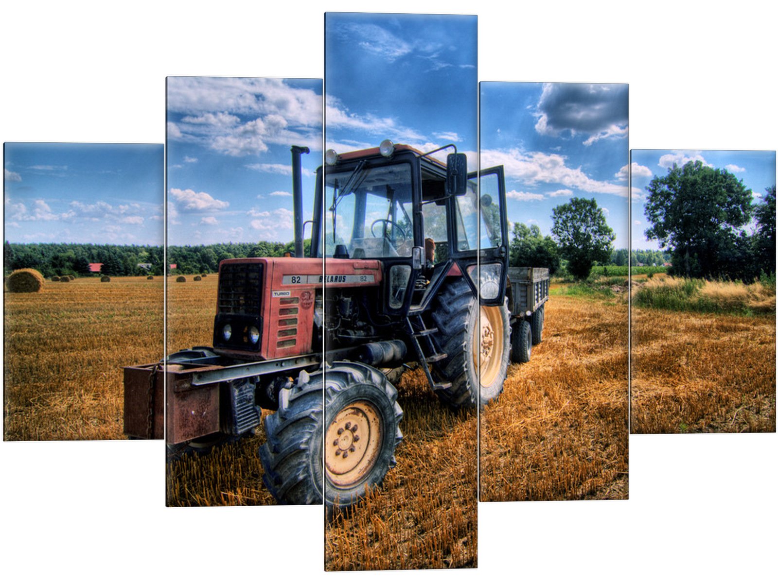 

Obraz Tryptyk Traktor 150x105 Traktory Rolniczy