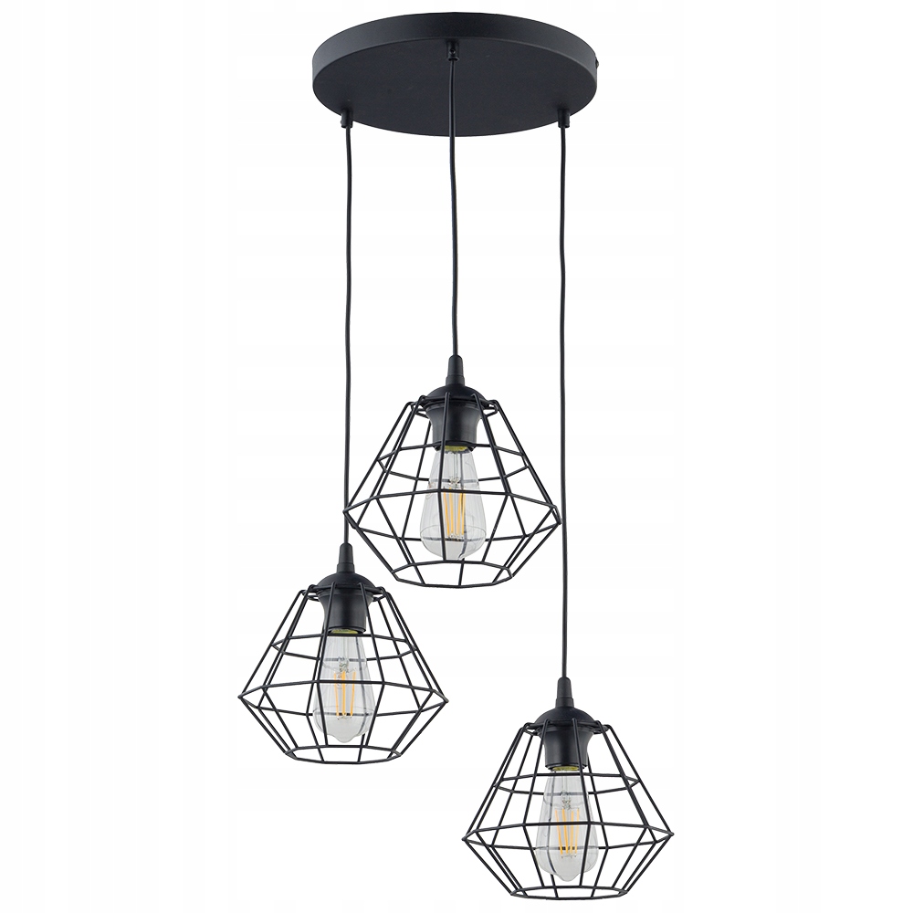 Závesná lampa TK-Lighting Diamond 3 – svetelné body E27