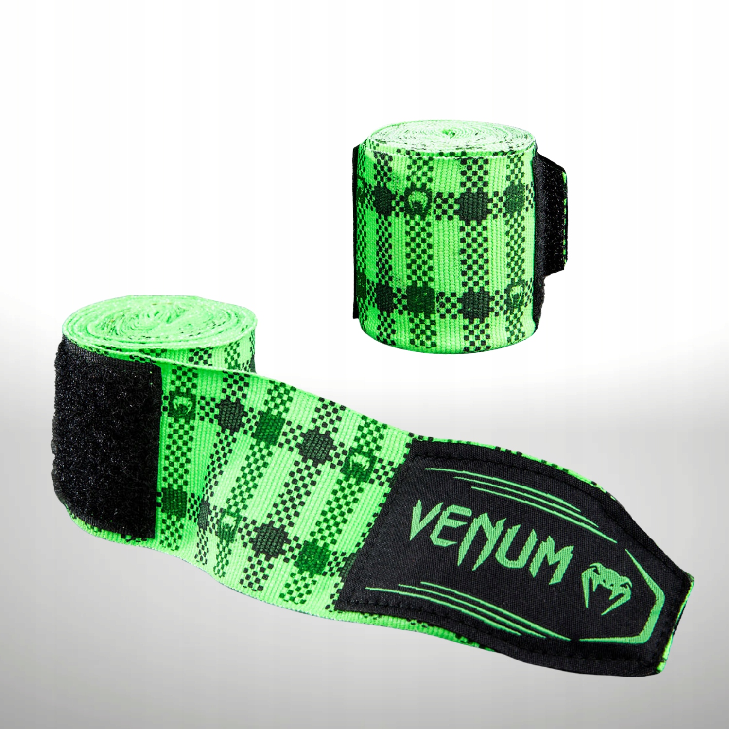 Owijki bokserskie Venum Tartan 3m Neon Green