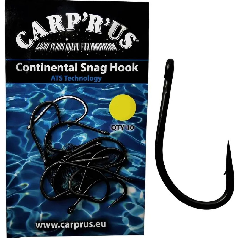 Carp 'r' Us Continental Snag Hook rozmiar 6 10 szt haczyki