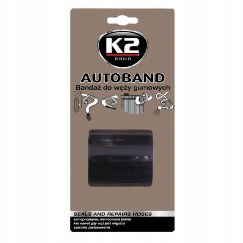 K2 AUTOBAND Bandaż do węży gumowych 50 x 3000 mm