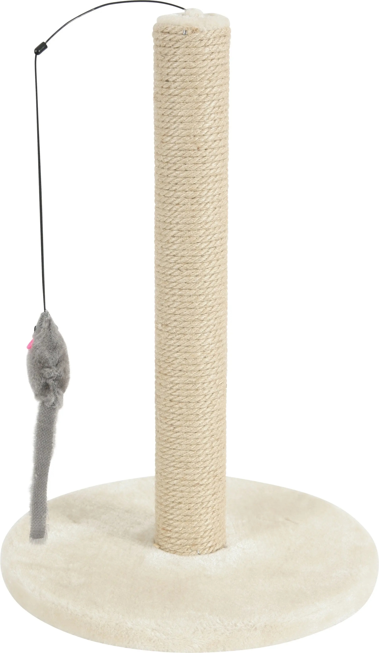 Levně Zolux Škrabadlo sisal sloupek s hračkou 63 cm béžová barva