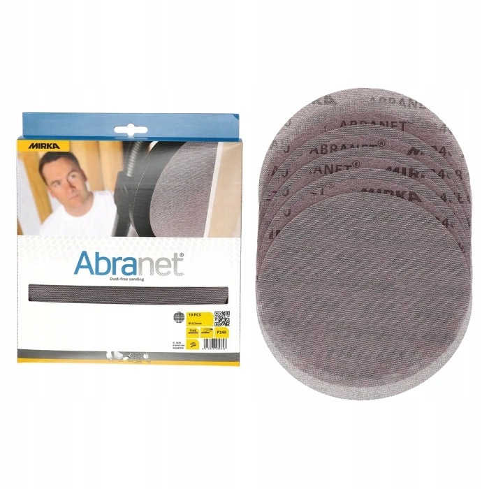 Krążek ścierny| Siatka Żyrafa Leros| Mirka Abranet 225mm P150 10 Szt.