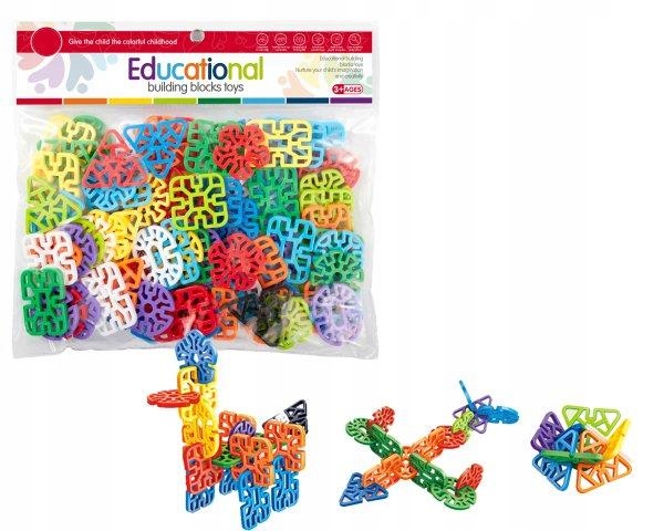 

Klocki Małych Geniuszy Śnieżynki 70 el.