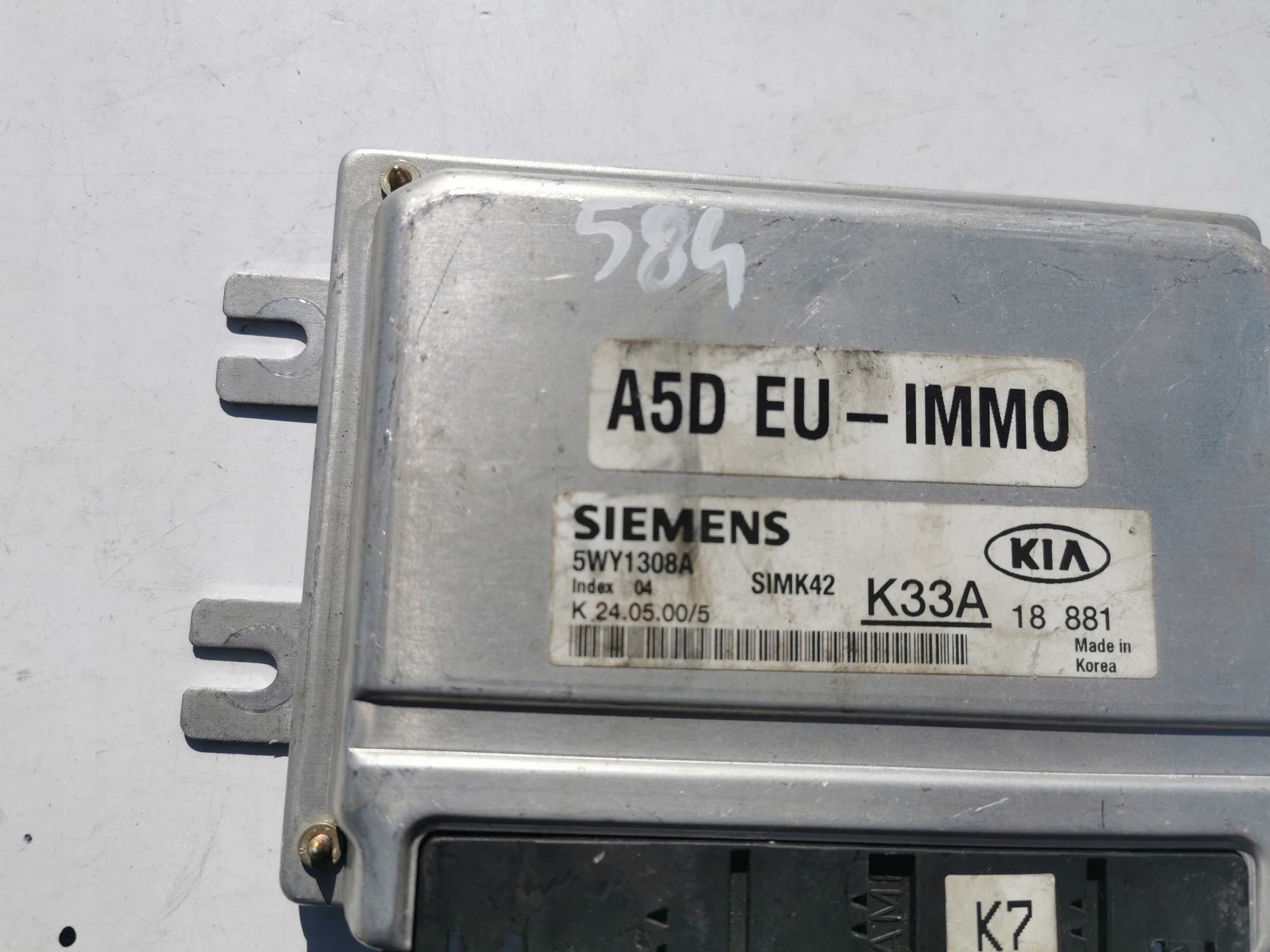 KIA RIO 1.5B 16V 5WY1308A K33A18881 computer ECU