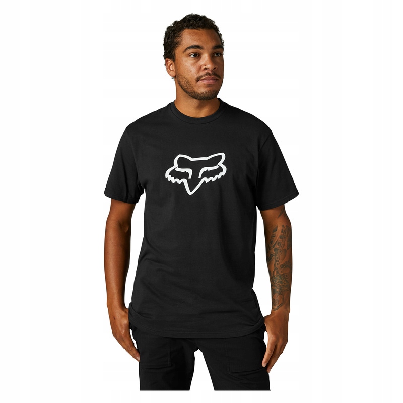 T-SHIRT FOX LEGACY FOX HEAD BLACK/WHITE XL