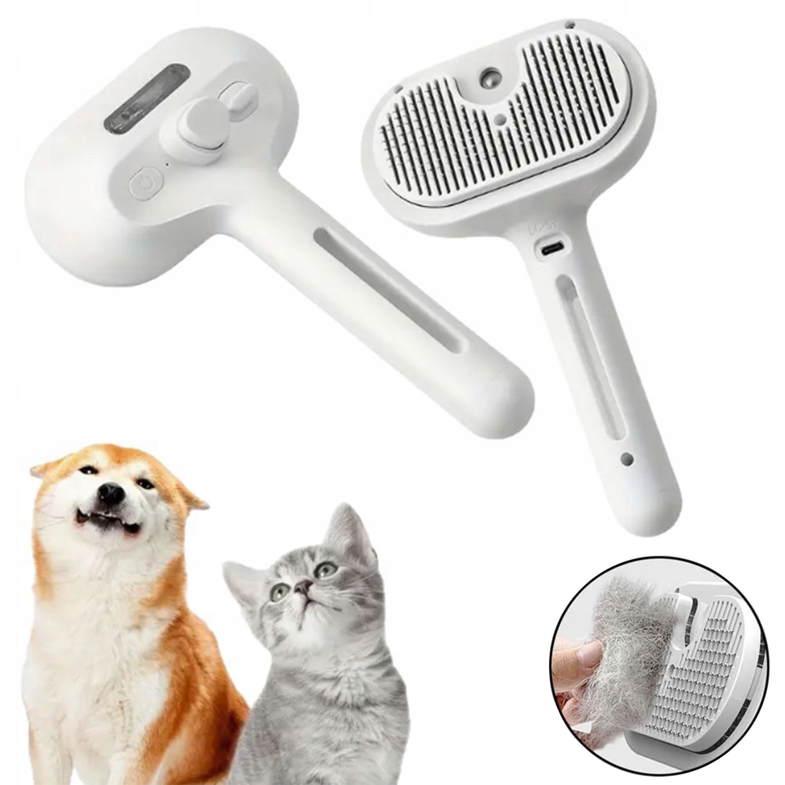 Elektrický Parní Kartáč Samočistící Česání Pro Péči O Chrupy Domácích Zvířat