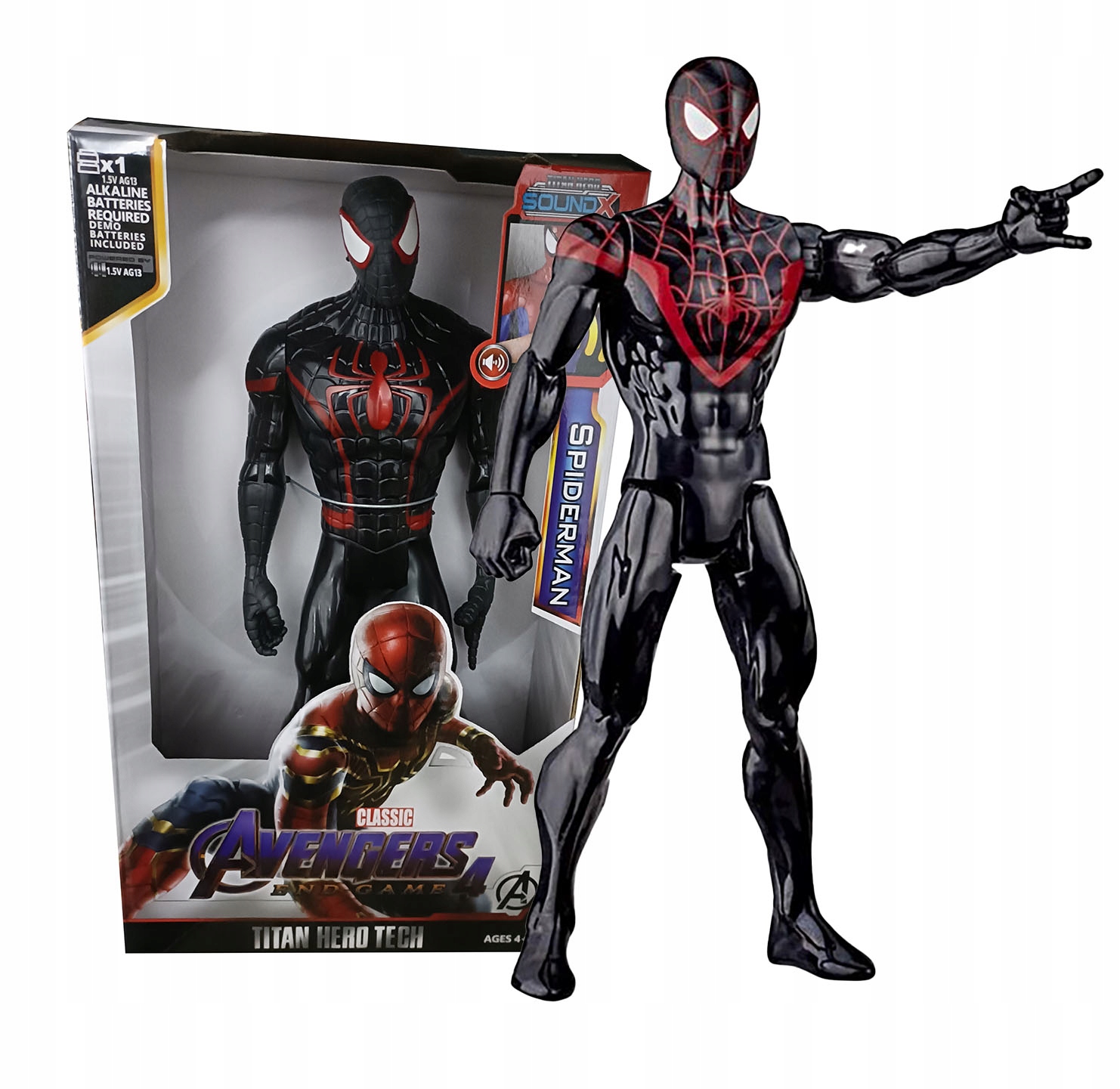 

Duża Figurka Spiderman Czarny Black 30cm Avengers