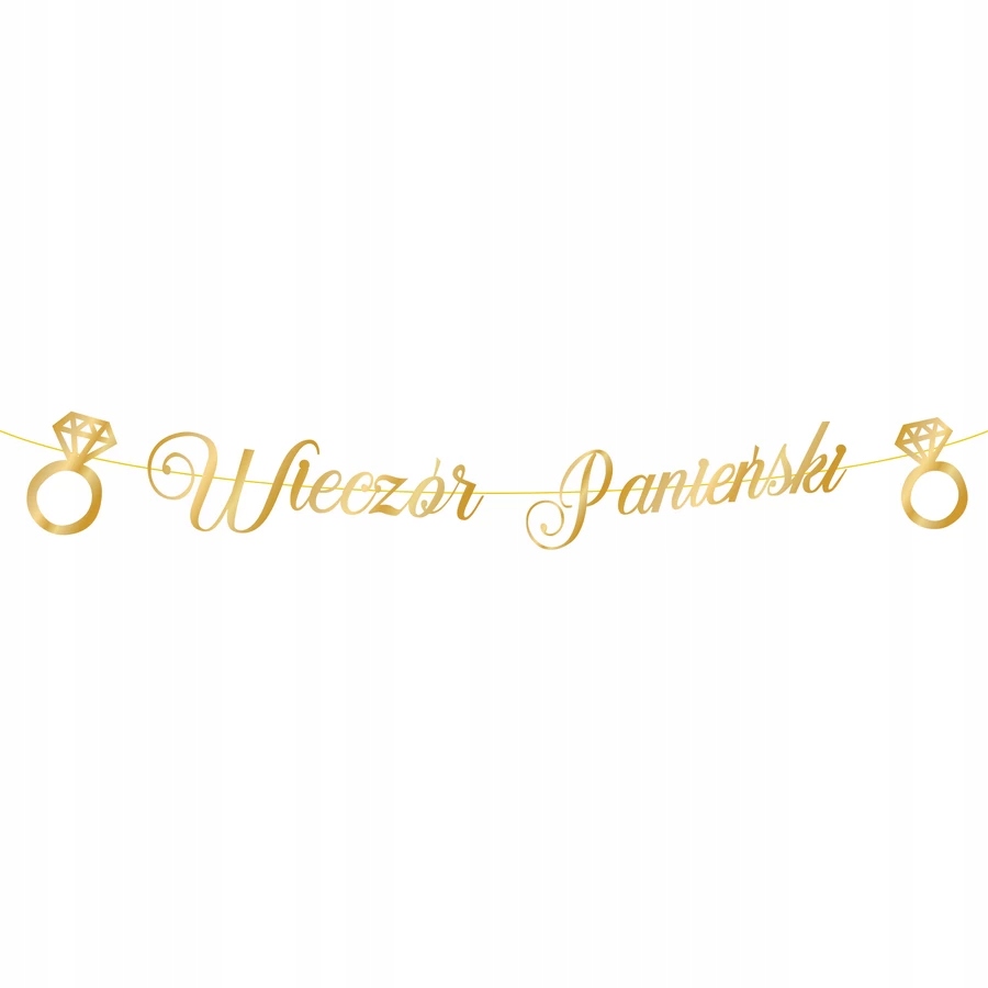 

Girlanda na Wieczór Panieński złota 150cm Gold