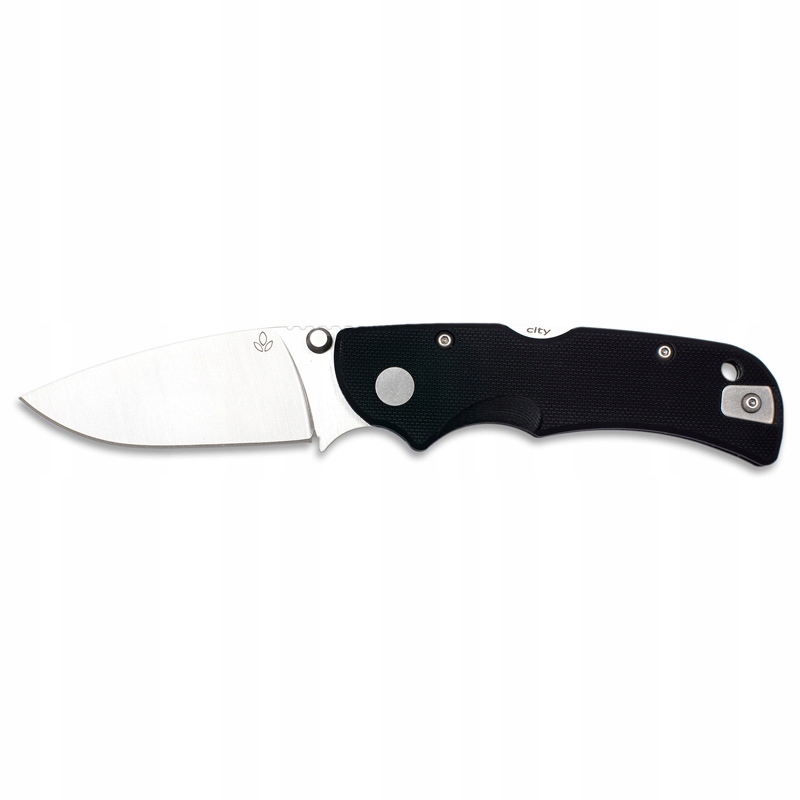 Nůž Manly City Cpm S90V flat handle 60-62 Hrc černý plochý úchop