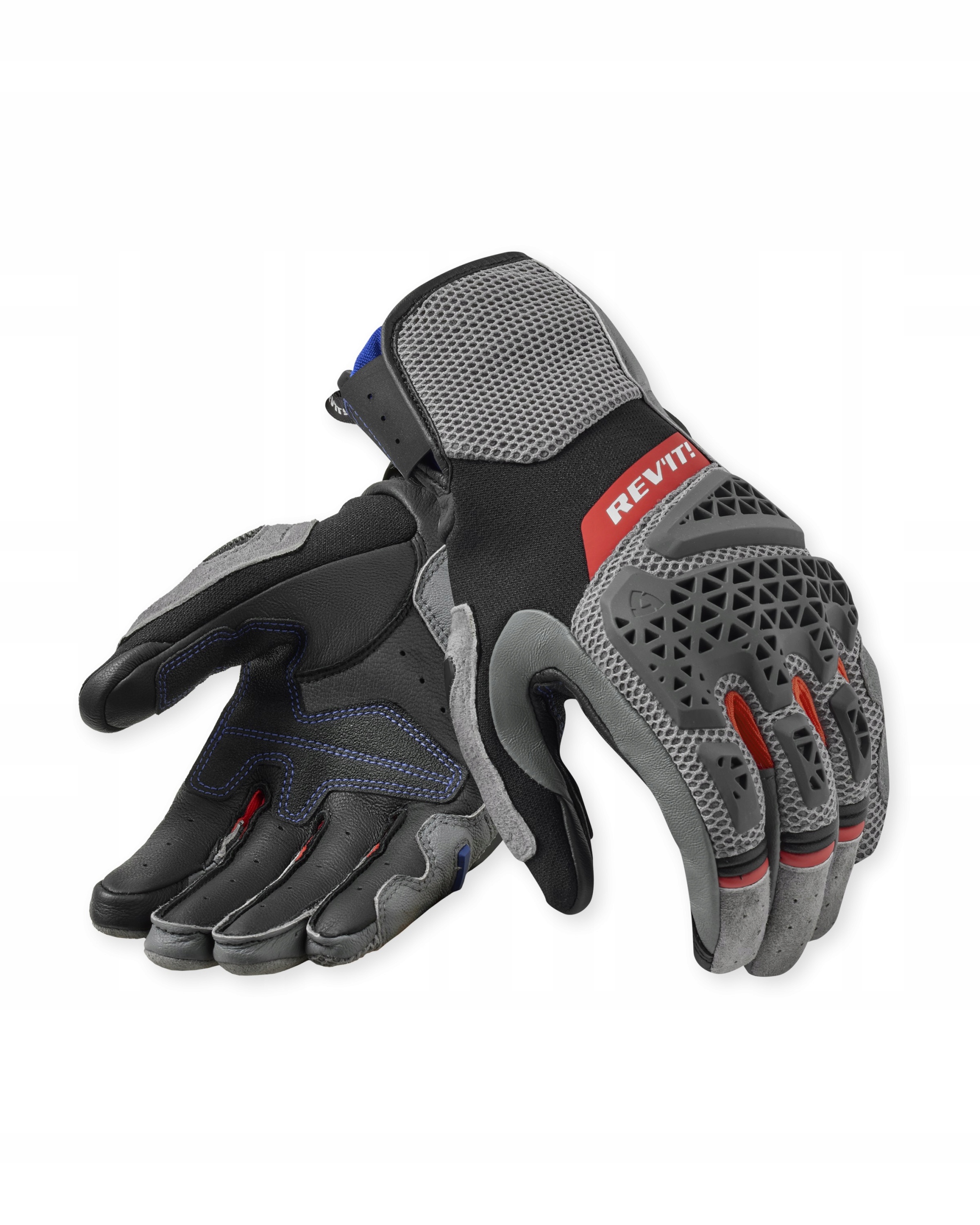 Rukavice Rev'it! Sand 5 Grey-Red veľ L