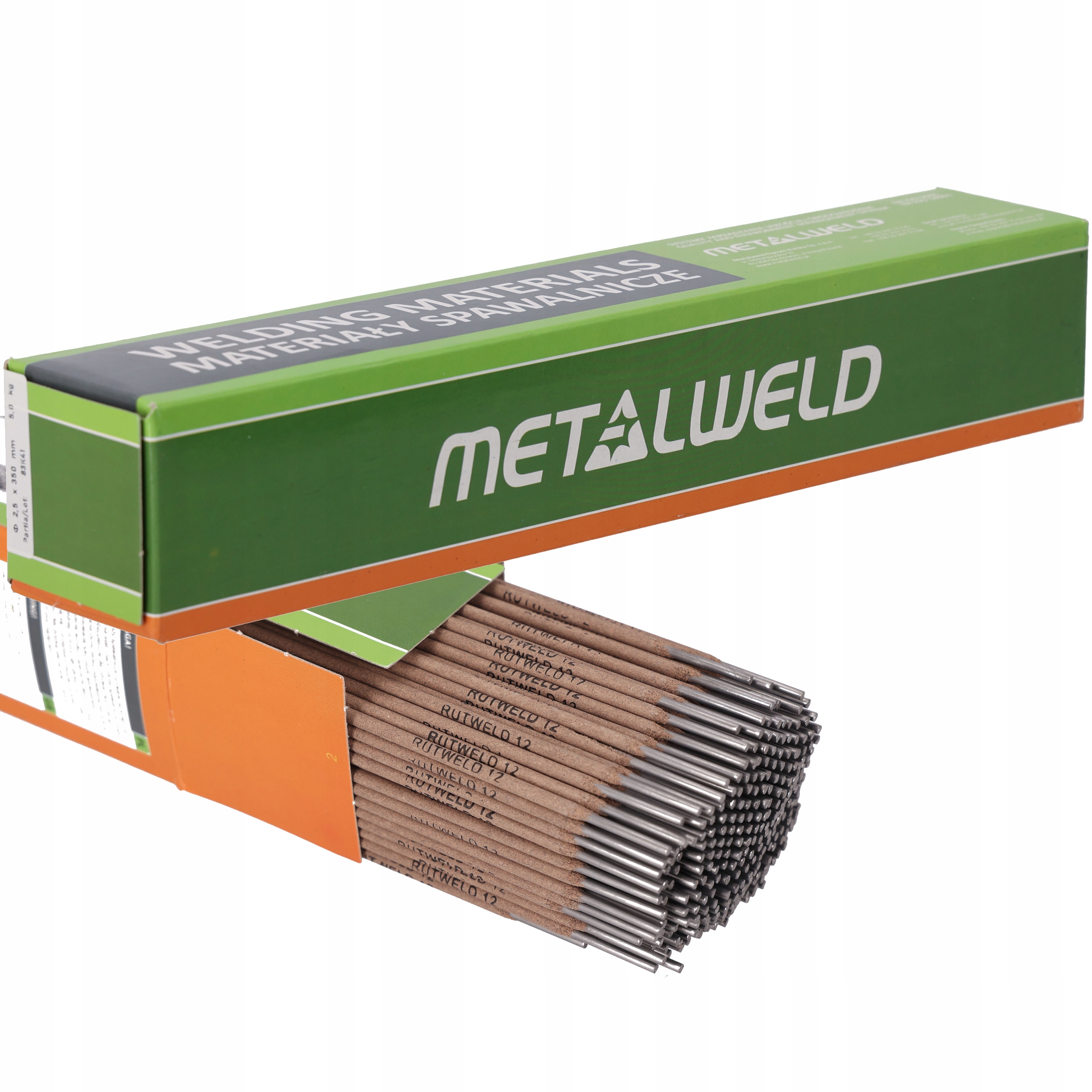 Elektrody spawalnicze rutylowo-cel. Metalweld Rutweld 12 fi 2,5/350/5,0 kg
