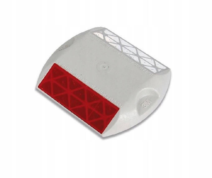 

Kocie oczko odblask Peo biało czerwone