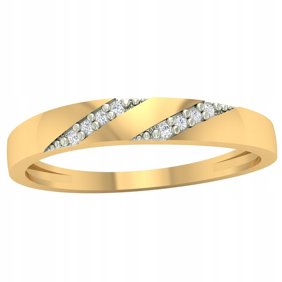 Zlatý Prstýnek Zirkony Zlato 585
