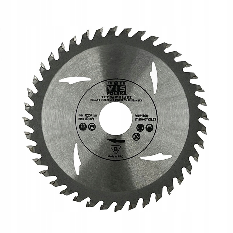 

Tarcza tnąca piła do drewna 125x22.23mm 40 zębów