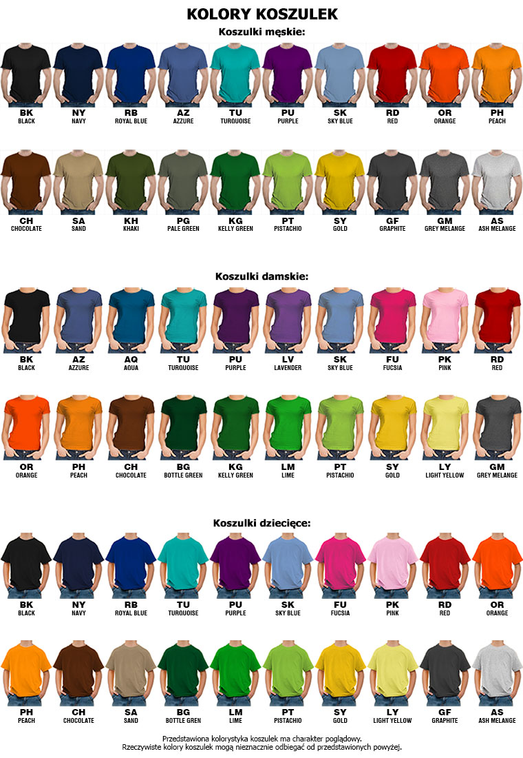Koszulki dla Rodziny zestaw Różne kolory Płeć kobieta