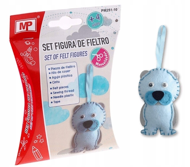 

Zestaw Kreatywny Miś Do Szycia Filc Brelok