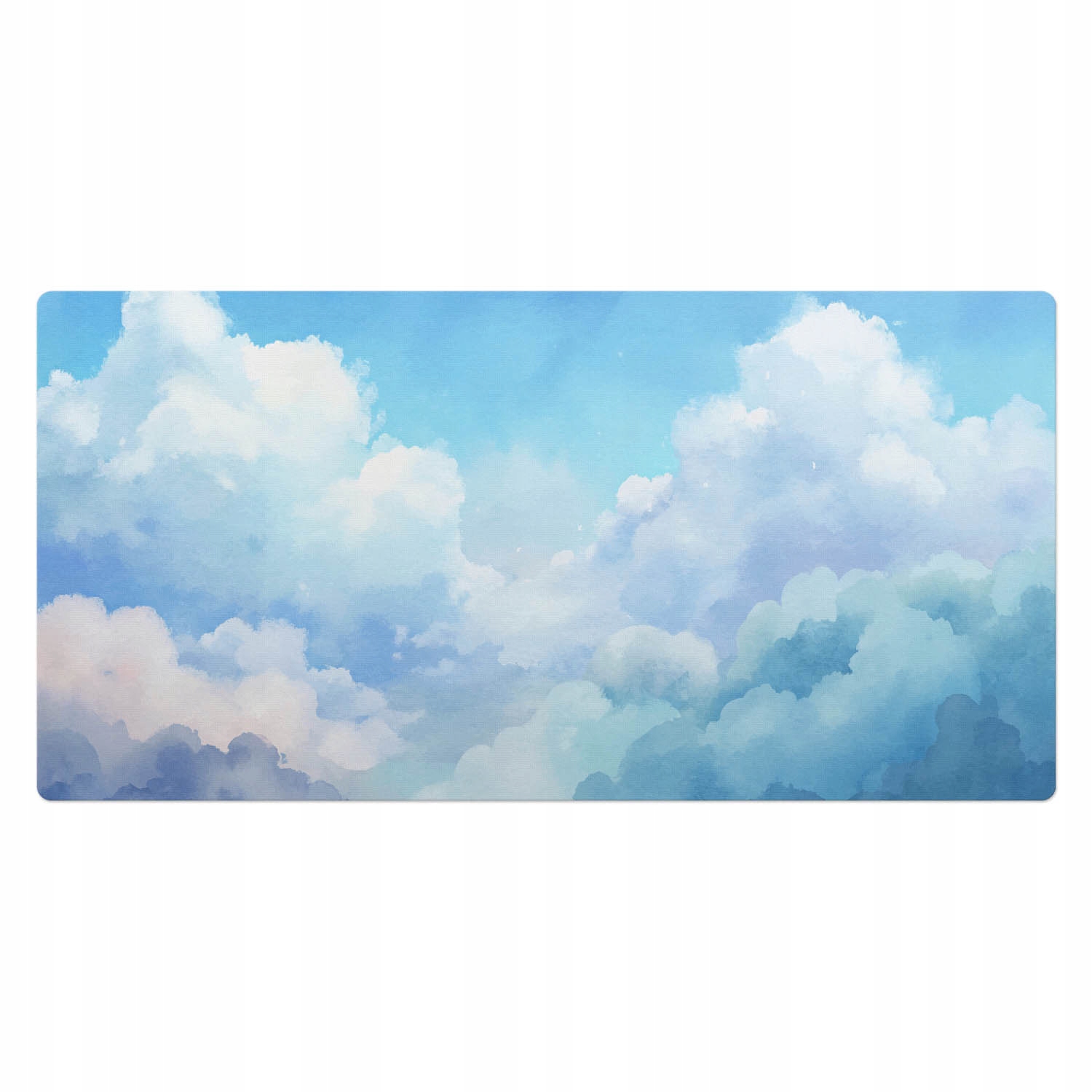 Herní podložka s grafikou na stůl Oblaky v uměleckém stylu 100 x 50 cm
