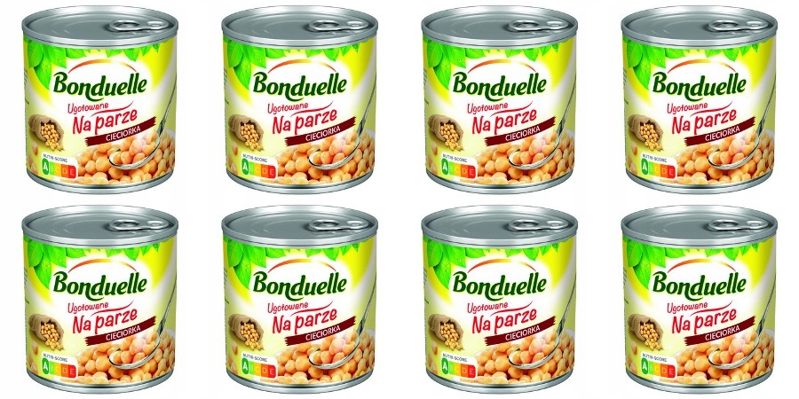 Levně 8 x 310 g Bonduelle Cizrna Uvařená v páře