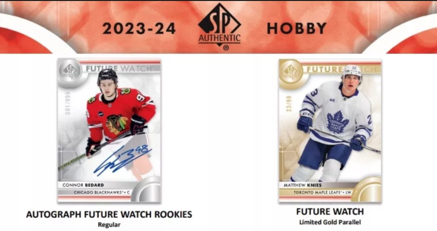 Nhl 2023-24 Upper Deck Sp Authentic HobbyBox Kolekcjonerskie karty hokejowe