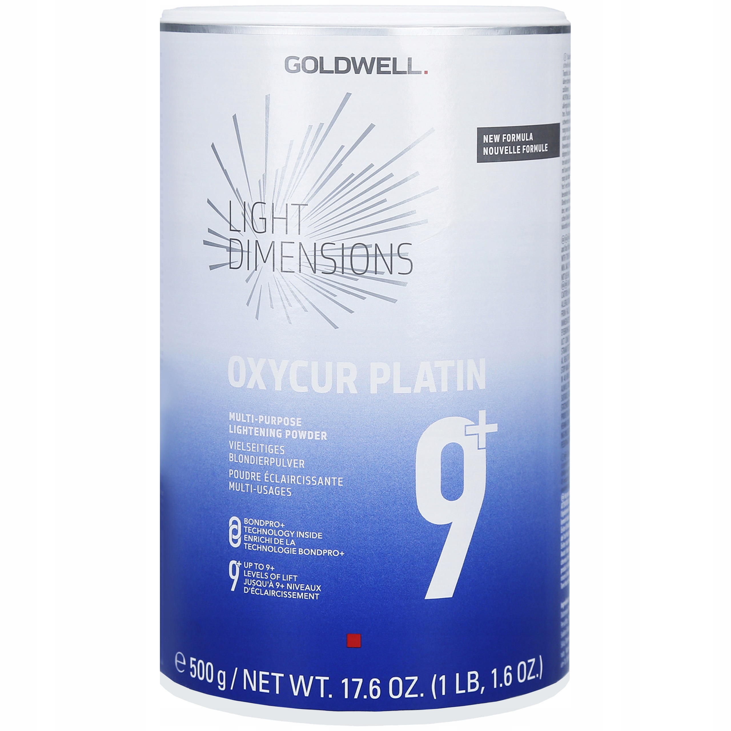 Bezprašný rozjasňovač na vlasy Goldwell Light Oxycur Platin 9+ BondPro 500