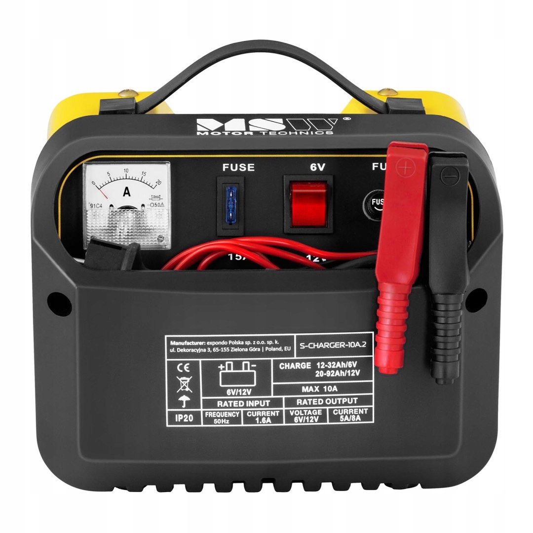 Prostownik ładowarka do akumulatorów samochodowych 6/12V 8A Kod producenta 10060138