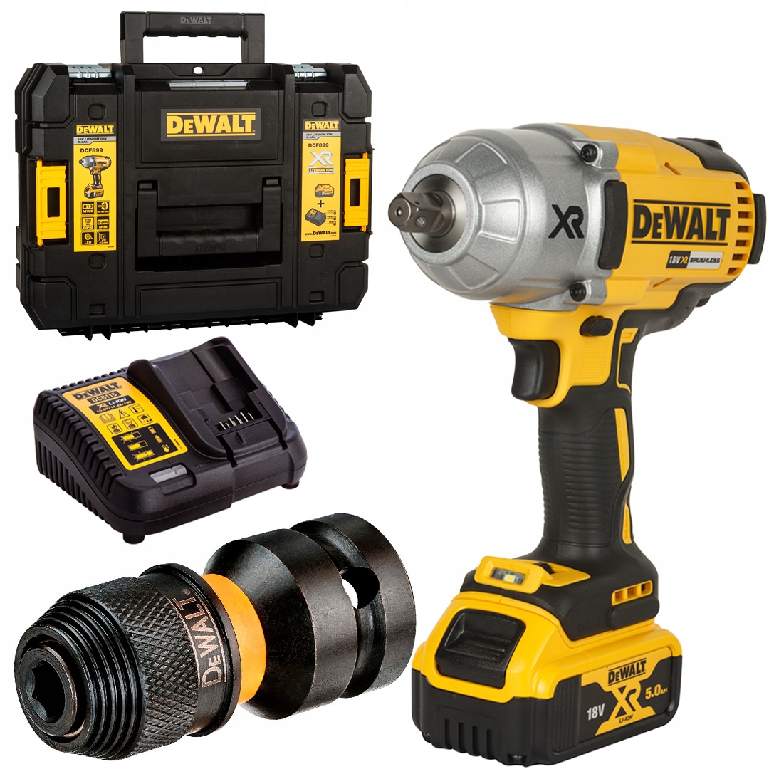 

DeWALT DCF899P1 Klucz 1/2 950Nm 18V 1x5Ah +adapter