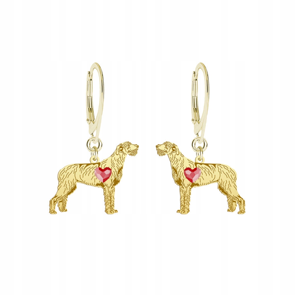 Náušnice Zlaté s irským vlkodlakem 925 Žena Šperky Gravírování Bonus