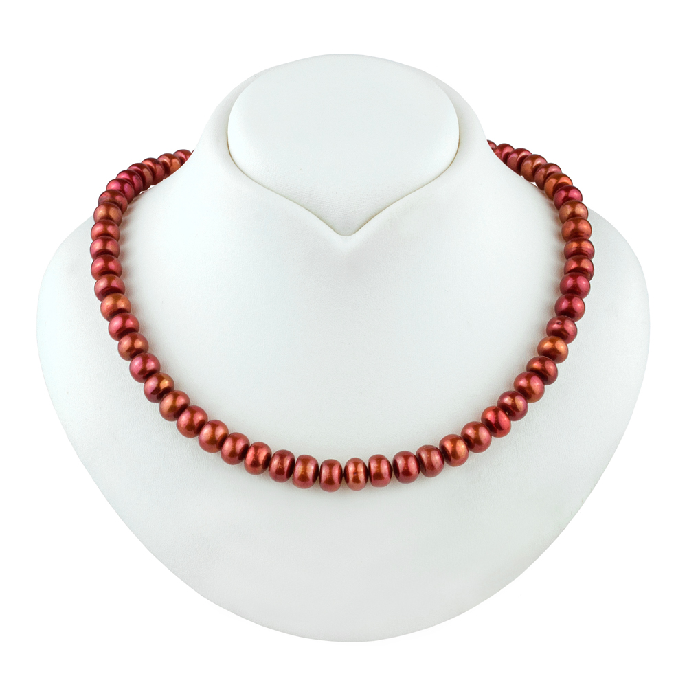 Náhrdelník Z Červenohnědých Pravých Perel