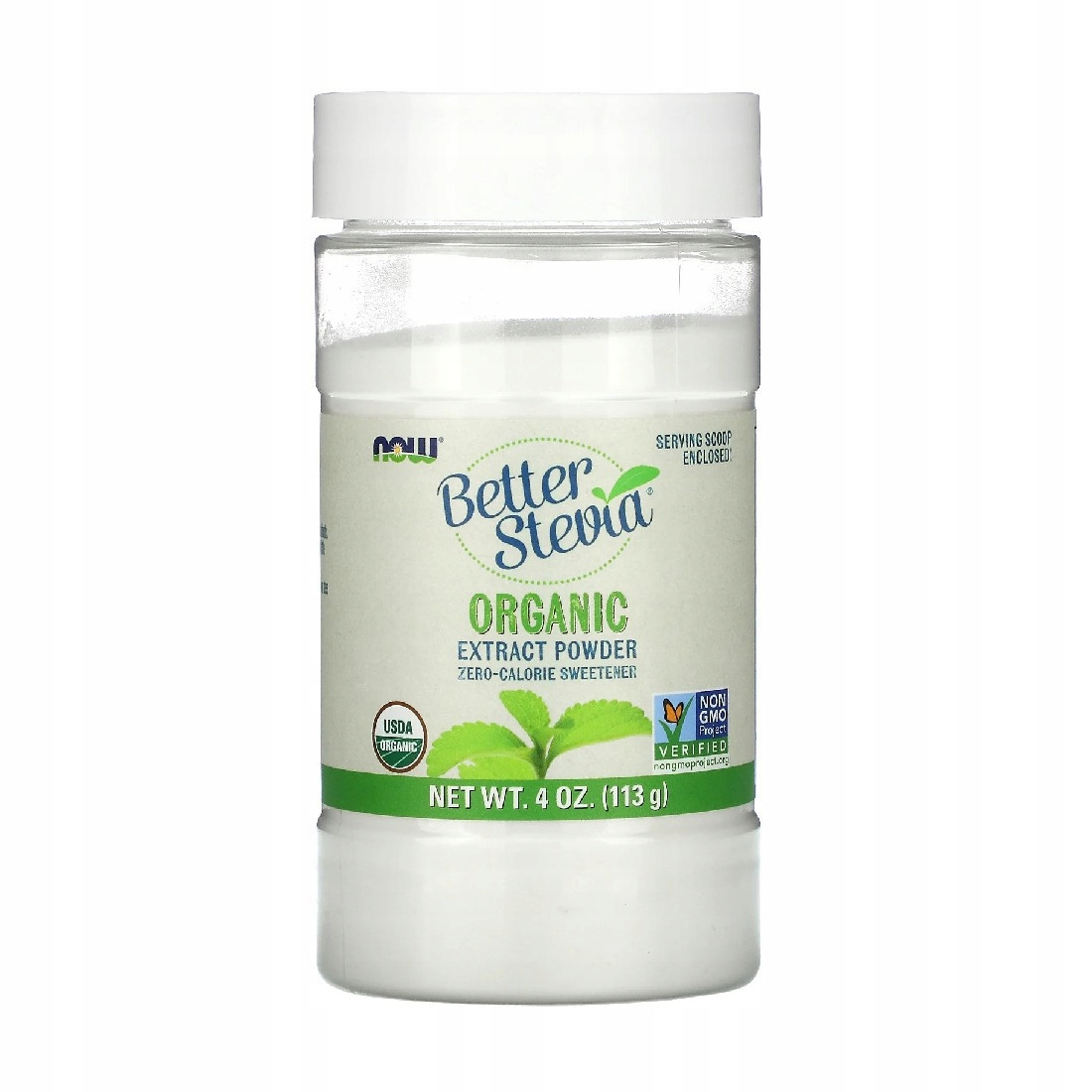 Levně Now Better Stevia Extract Powder Organic 113 g