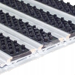 Hliníková rohožka kartáčová 60 x 40 cm