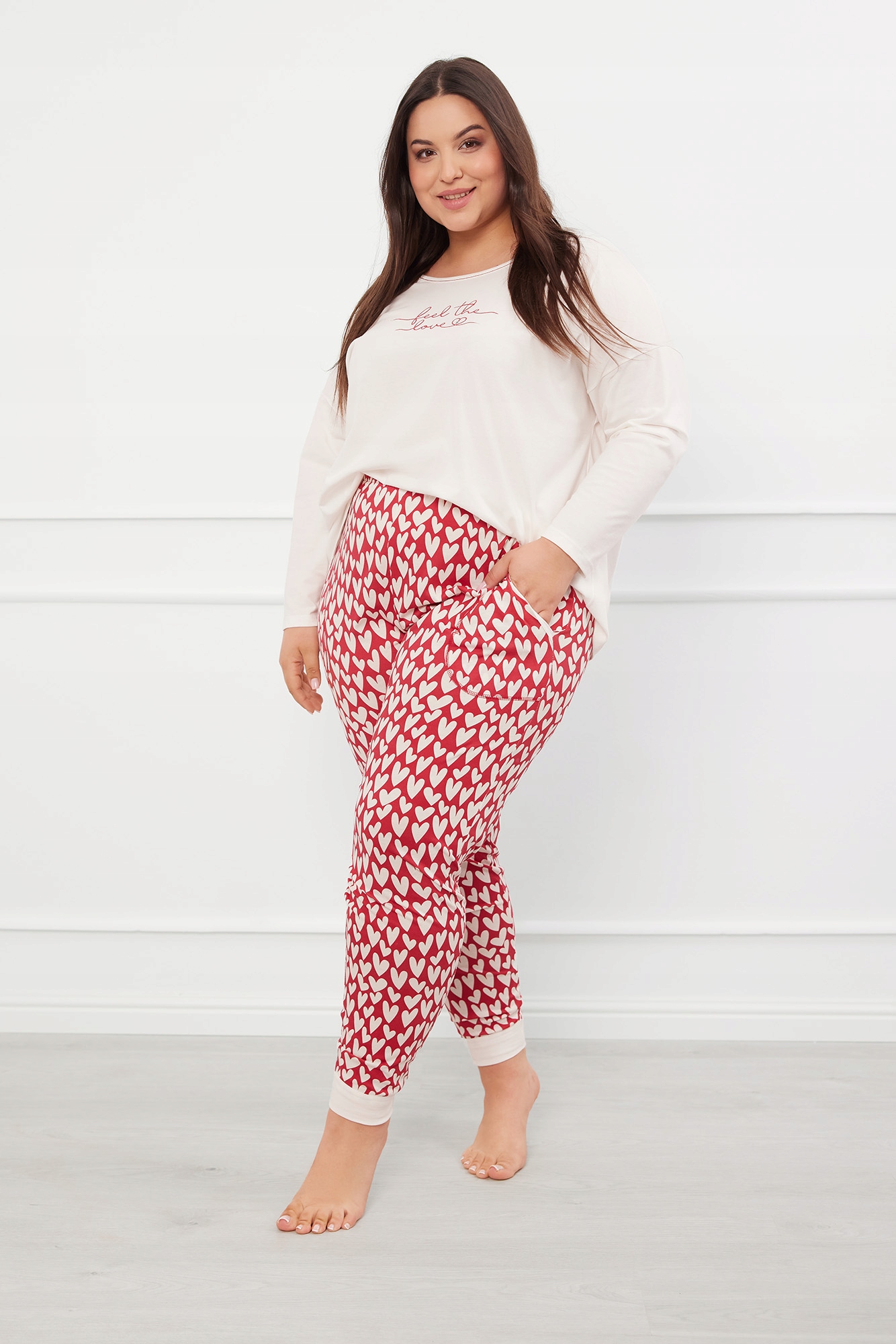 Pyžamo, Bavlna, dlouhý rukáv, dlouhé kalhoty XL Italian Fashion