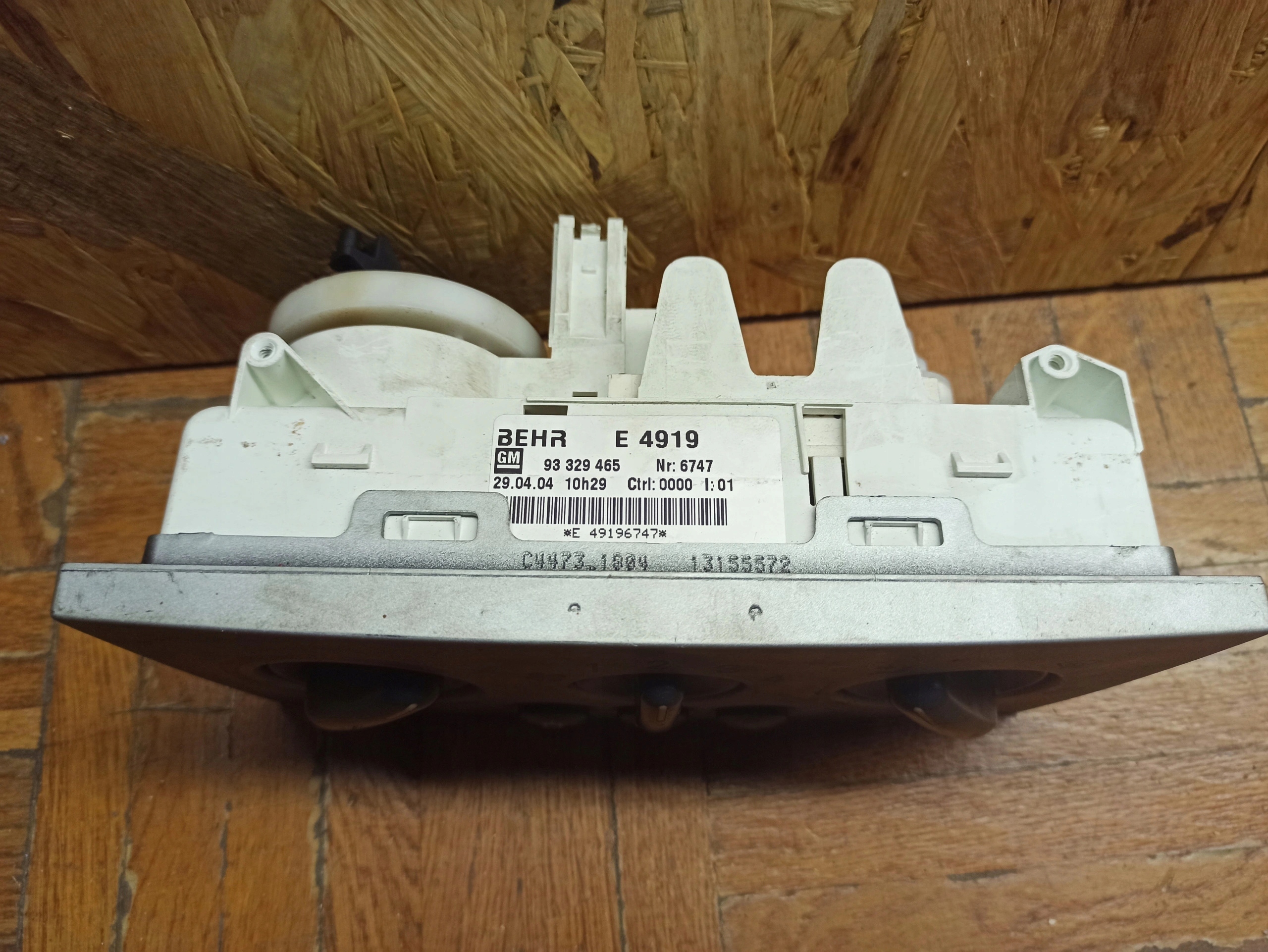 PANEL klími klimatizaci OPEL MERIVA A 93329465