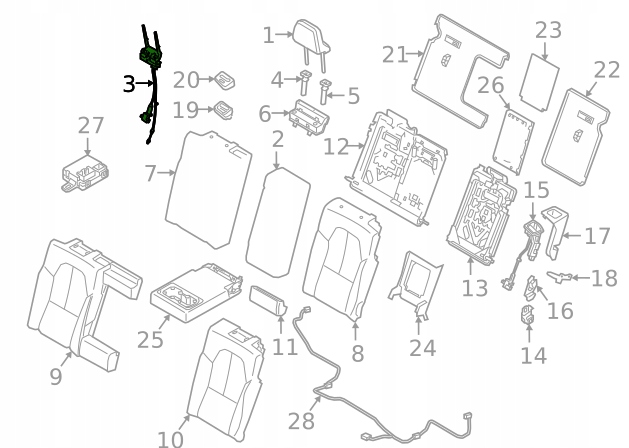 Gestänge Dämpfer ZAGLOWKA hinten VOLVO XC40 31447989 OE