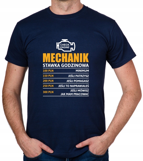 

koszulka Mechanik stawka godzinowa prezent