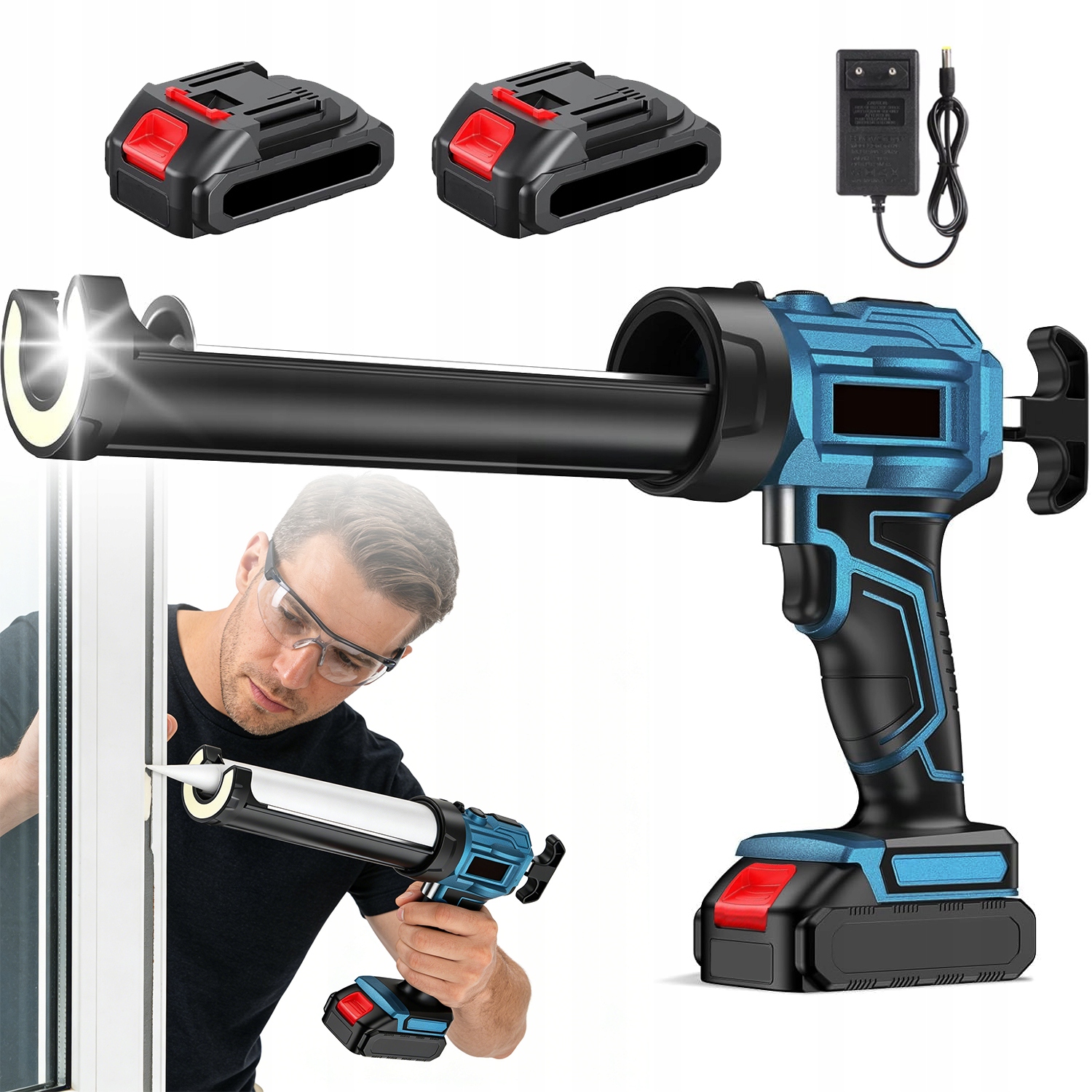 Elektrická Silikonová Pistole Kompatibilní S 18V A Regulací Rychlosti