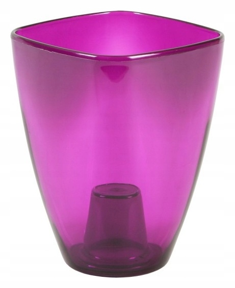 osłonka / doniczka storczyk 15 TRANSPARENT ZIELONA — 3