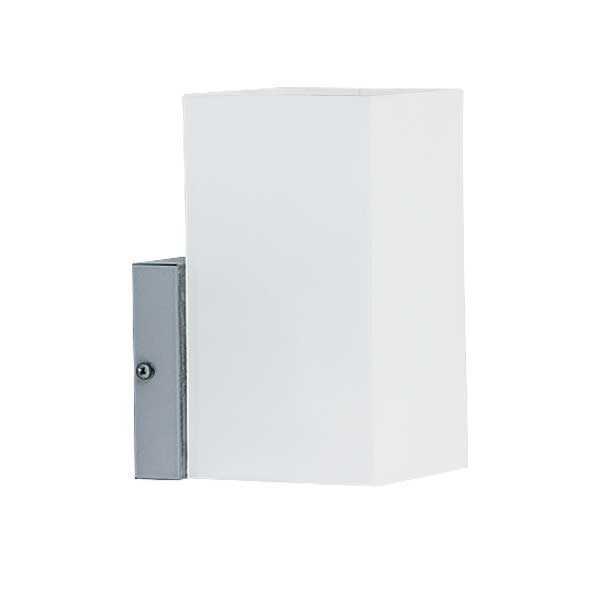 Diskrétní ledová nástěnná lampa Ice Chrom/bílá, lampa nad hotelovou postel