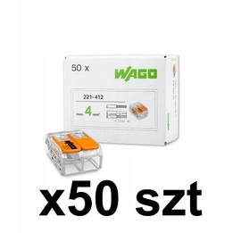 Wago Rychlospojka otevíratelná 2x0,2-4mm2 50 Ks